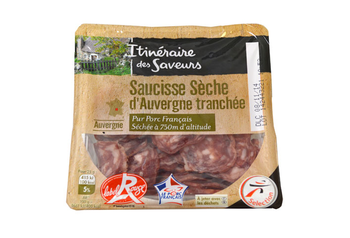 Saucisse sèche d'Auvergne Label Rouge - Salaisons du Lignon