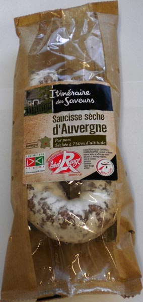 Saucisse sèche d'Auvergne Label Rouge - Salaisons du Lignon